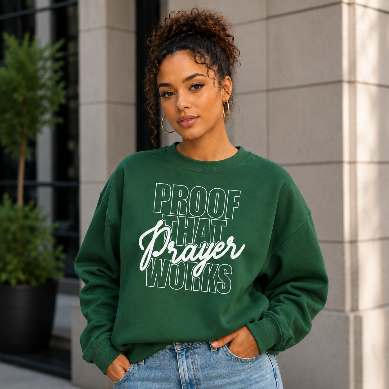 Graphic Sweatshirt – Women’s Motivational Crewneck