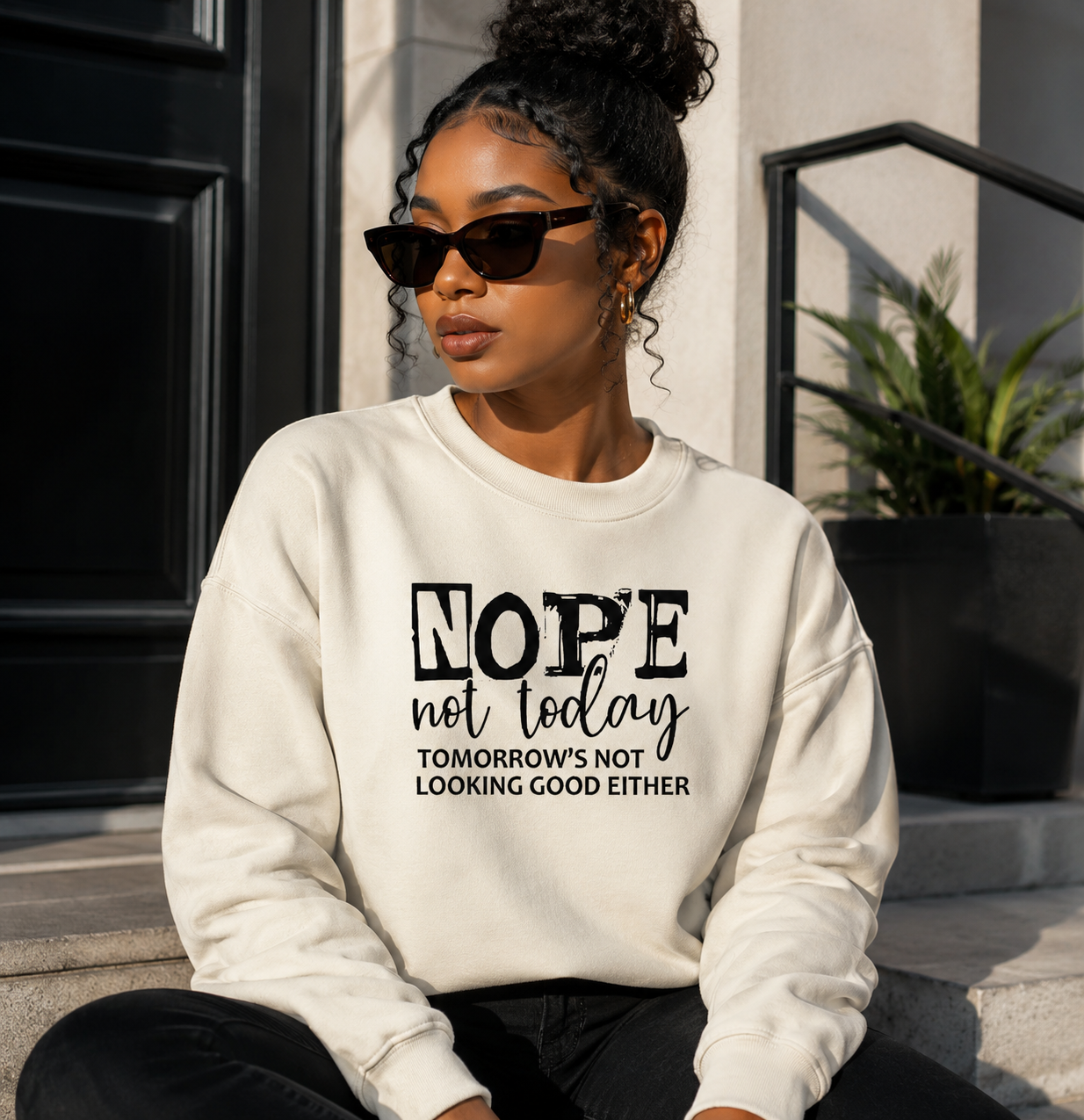 Graphic Sweatshirt – Women’s Motivational Crewneck